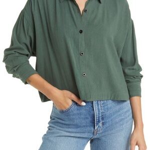 Madewell Lusterweave Hartfield Crop Blouse